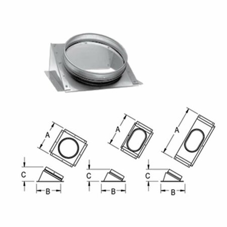 RICKI&APOSS RUGS M & G Duravent 8DLR-CNR DuraLiner 8 Inch Round-Round Stove Connector RI3369601